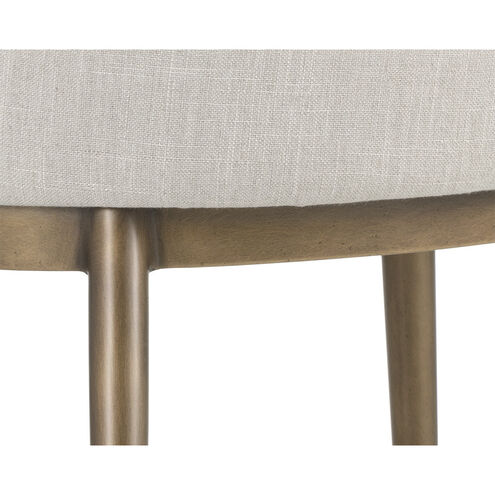 Franklin Beige Linen Dining Armchair